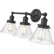 Eyden 3 Light 25.88 inch Matte Black Vanity Light Wall Light